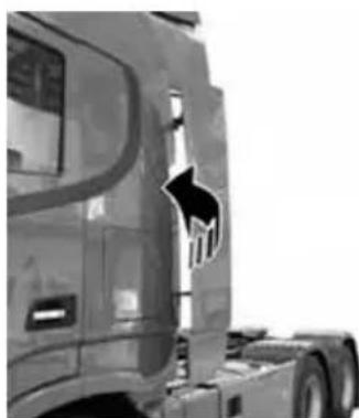 Dongfeng DFH4180 (2019) - Closing of side spoiler - 2