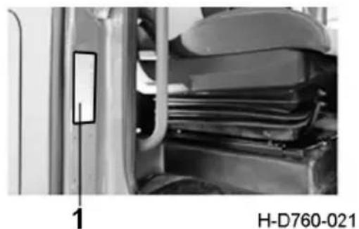 Dongfeng DFH4180 (2019) - Location of Vehicle Nameplate - 1