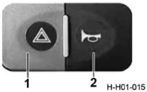 Dongfeng DFH4180 (2019) - Air horn selection switch - 1