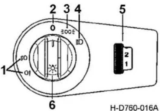 Dongfeng DFH4180 (2019) - Light knob - position light - 1
