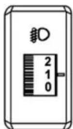 Dongfeng DFH4180 (2019) - Electric adjustable headlight switch - 1