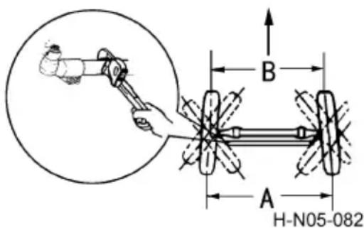 Dongfeng DFH4180 (2019) - Adjustment of Front Wheel Alignment - 1