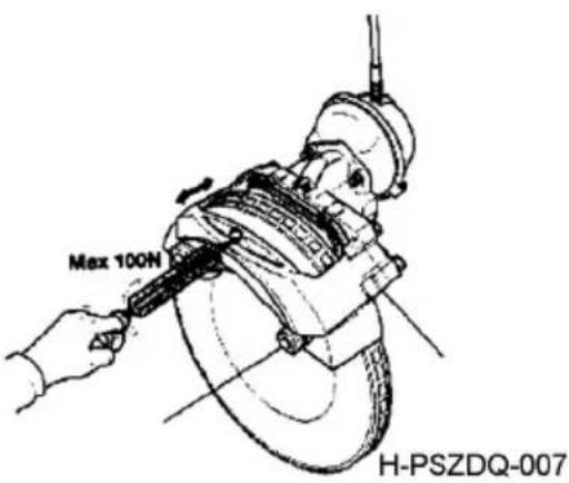 Dongfeng DFH4180 (2019) - Inspection of sliding function of brake caliper - 1