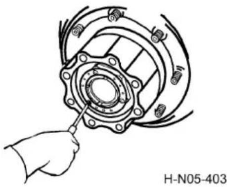 Dongfeng DFH4180 (2019) - Adjustment of front wheel hub bearing (axle above 5T) - 1