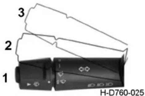 Dongfeng DFH4180 (2019) - Windshield wiper and washer switch - 3