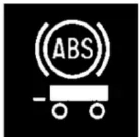 Dongfeng DFH4180 (2019) - Trouble indicator light of trailer ABS system - 1