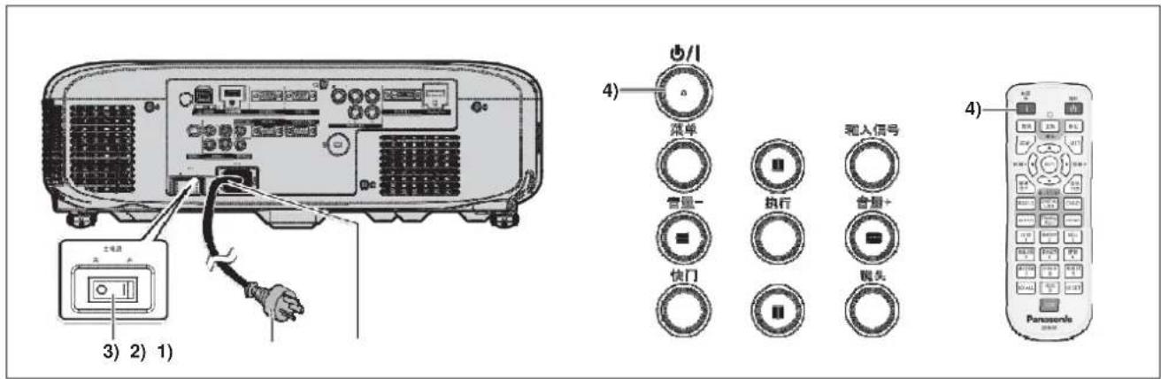 3) 2) 1) 4) 菜单 容量- 执行 输入信号 快门 镜头 Panasonic