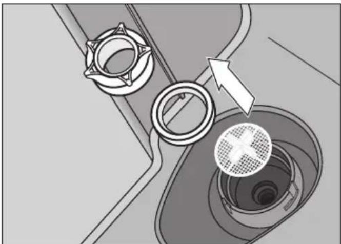 MIELE MilkPerfection CM 6360 - Removing and cleaning the water container filter - 1