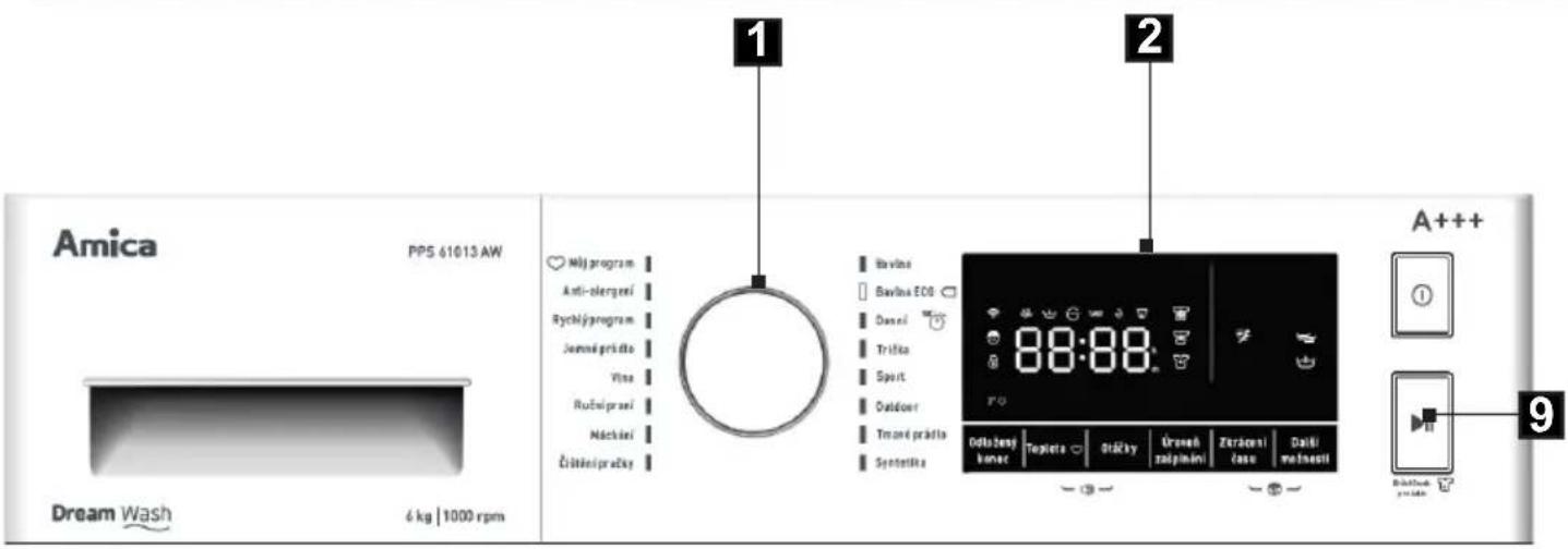 Amica PPS 61013 AW Dream Wash 4 kg | 1000 rpm 1 2 A+++ ① 9 Buchbev yutake