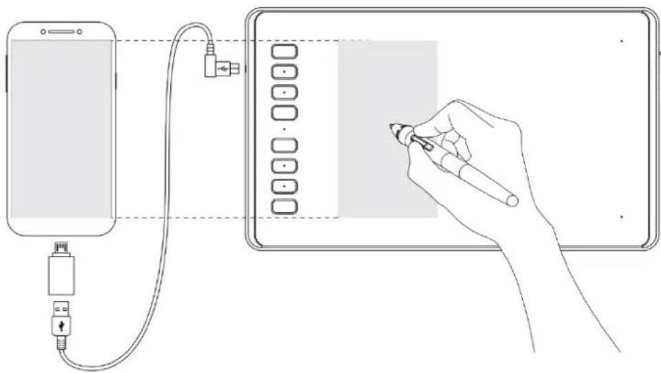 Huion Inspiroy H640P - Connecting to Android Phone - 1