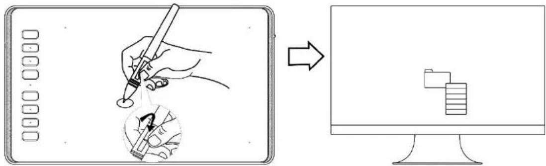Huion Inspiroy H640P - Use the side buttons - 1