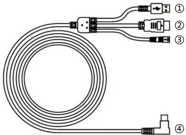 Huion Kamvas Pro 16 Premium - 3-in-1 Cable - 1