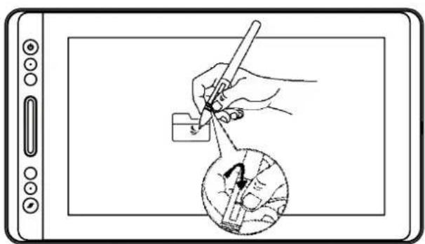 Huion Kamvas Pro 16 Premium - Use the side buttons - 1