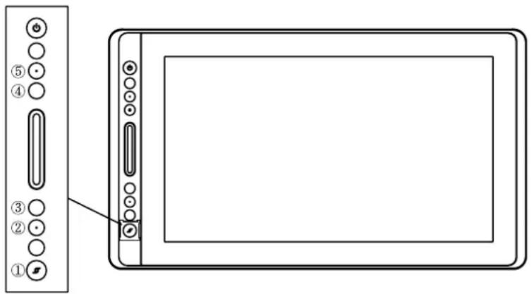 Huion Kamvas Pro 16 Premium - OSD Function - 1