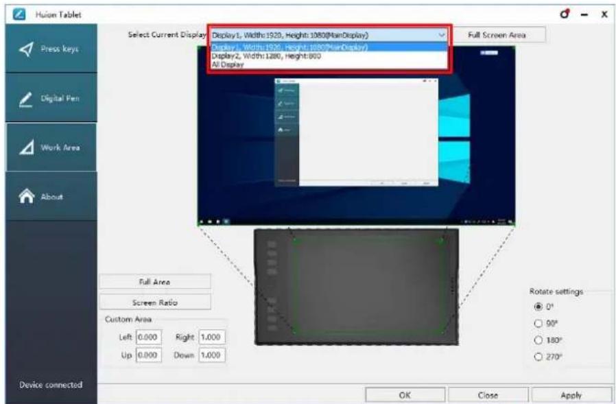 Huion Inspiroy Q11K V2 - Using Multiple Monitors - 1