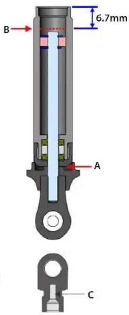 B 6.7mm A C