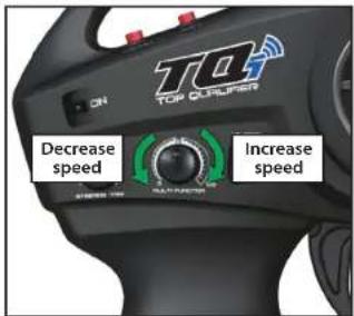 70 TOP GLBlower ON Decrease speed Increase speed