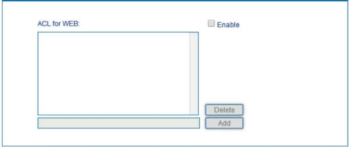 ACL for WEB: Enable Delete Add