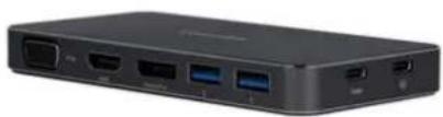 VisionTek VT200 - VT200 Dual Display USB-C Docking Station with Power Passthrough - 1