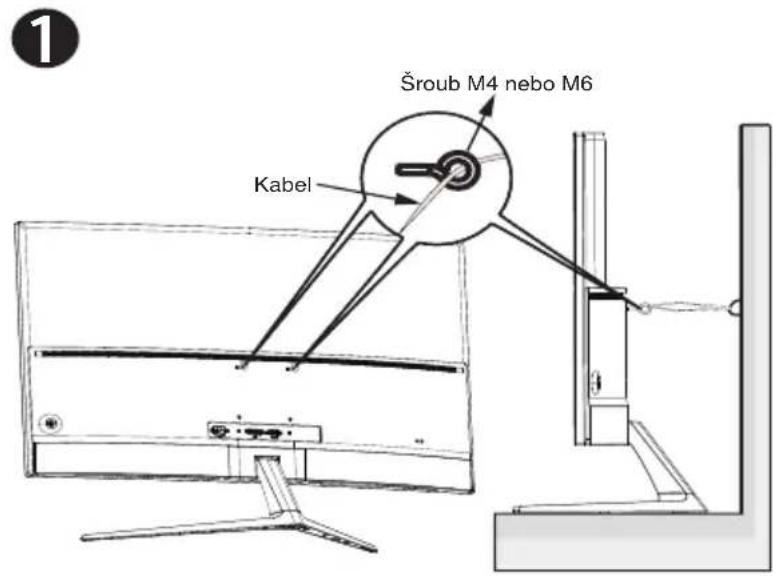 Šroub M4 nebo M6 Kabel