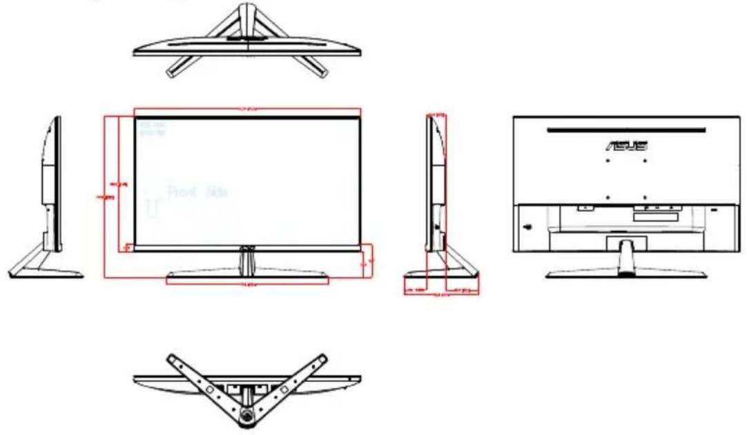 ASUS VY279HE - Pokyny pro sestavení monitoru: - 2