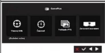 ASUS VG246H - Používání ovládacího tlačítka - 2