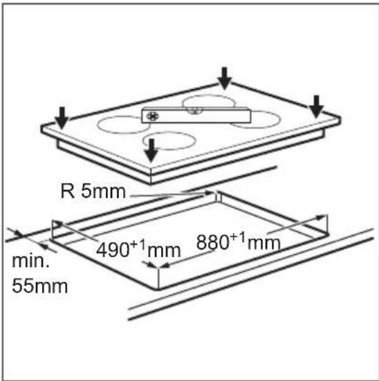 SMEG SI2M7953DW - Attaching the seal - Integrated installation - 2