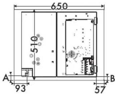 SMEG PM3953D - Appliance dimensions (mm) - 1