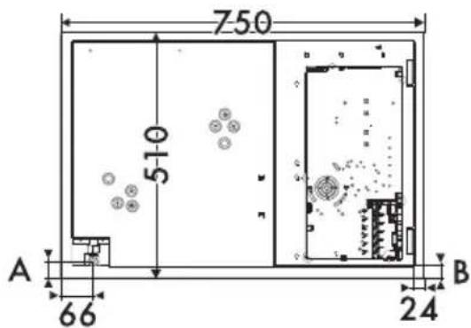 SMEG PM3953D - Appliance dimensions (mm) - 2
