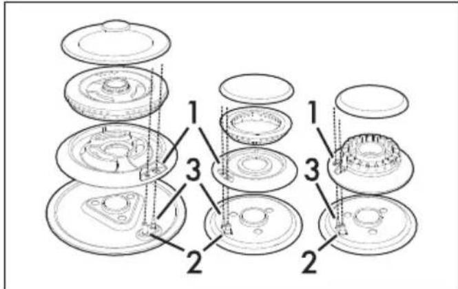 SMEG PM3953D - Correct positioning of the flame-spreader crowns and burner caps - 1