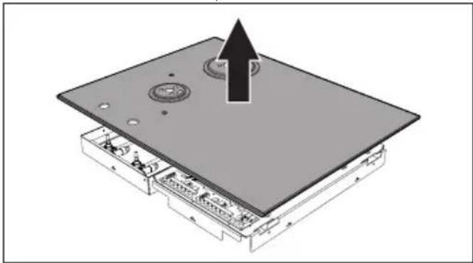 SMEG PM3953D - Removing the hob top - 8