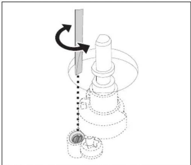 SMEG PM3953D - Adjusting the minimum setting for natural or town gas - 1