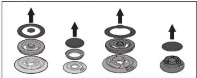 SMEG PM3953D - Removing the hob top - 2