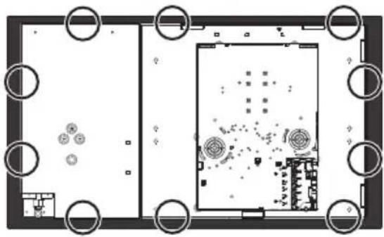 SMEG PM3953D - Position of slot for clips - 3