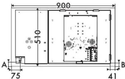 SMEG PM3953D - Appliance dimensions (mm) - 3