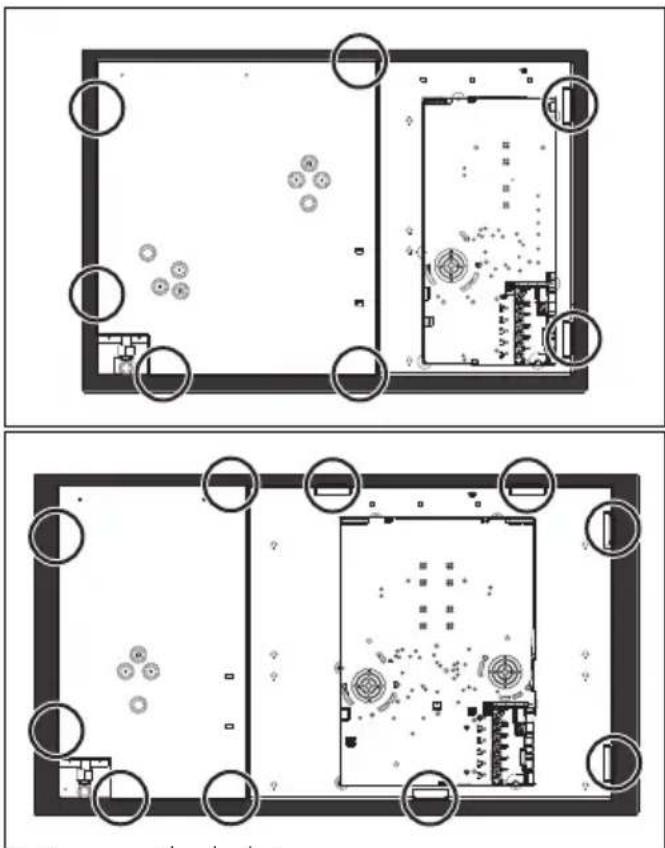SMEG PM3953D - Removing the hob top - 7