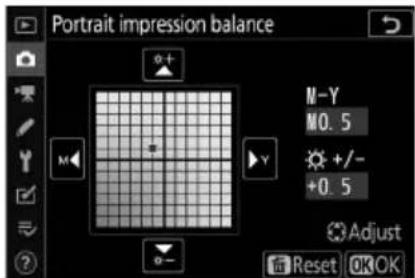 NIKON Z 7II - Vytváření režimů vyvážení obrazu na výšku - 3