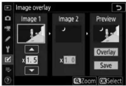 Image overlay Image 1 x 1.5 Image 2 x 1.0 Preview Overlay Save Zoom OK Select