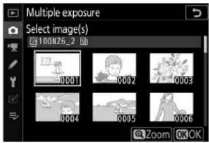 Multiple exposure Select image(s) 100N75_2 0001 0002 0003 0004 0005 0006 Zoom OK OK