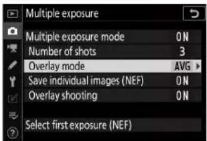 NIKON Z 7II - Vytvoření vícenásobné expozice - 4