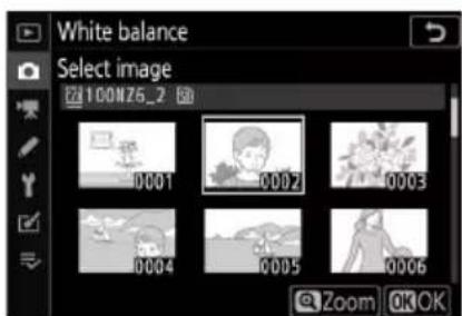 White balance Select image 100N75_2 0001 0002 0003 0004 0005 0006 Zoom OK OK