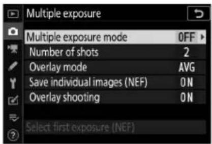 NIKON Z 7II - Vytvoření vícenásobné expozice - 2