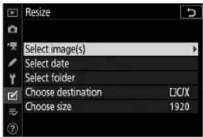 NIKON Z 7II - Vyberte způsob výběru obrázků. - 1