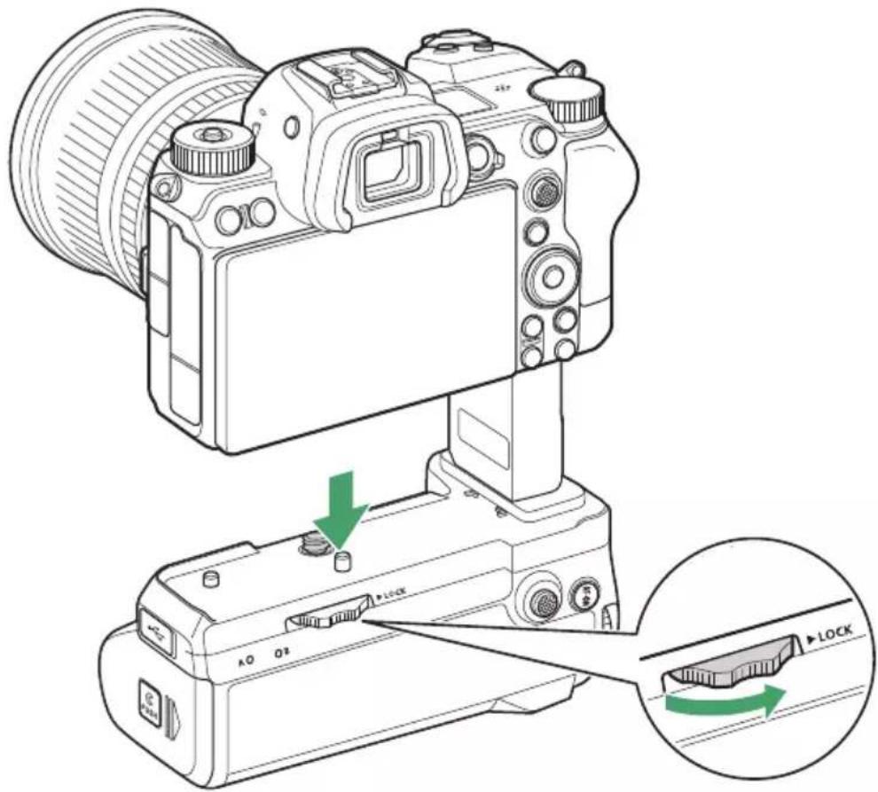 NIKON Z 7II - Připojte MB-N11 k fotoaparátu. - 1