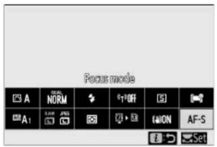 NIKON Z 7II - Výběr režimu ostření - 1