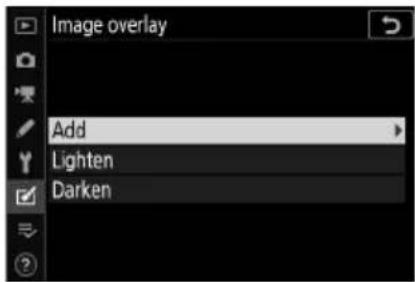 Image overlay Add Lighten Darken