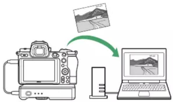 NIKON Z 7II - Nahrajte existující fotografie a filmy na ftp server nebo počítač - 1