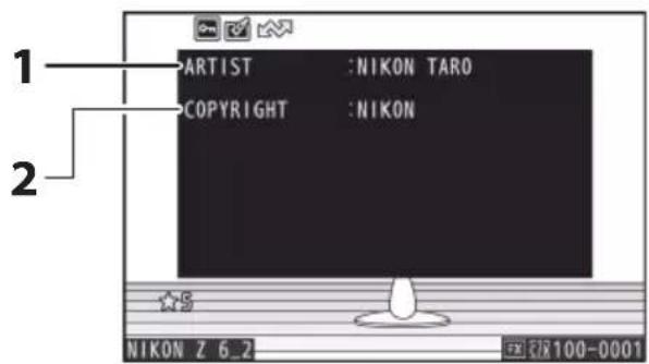 1 ARTIST : NIKON TARO 2 COPYRIGHT : NIKON ★5 NIKON Z 6_2 版100-0001