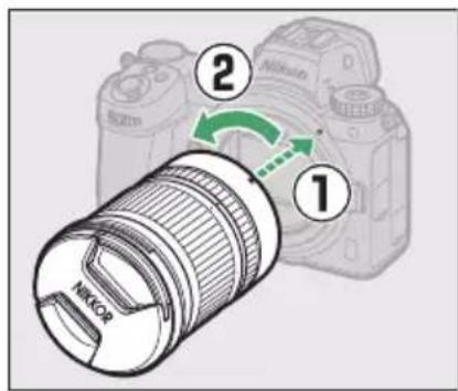 NIKON Z 7II - Připevněte čočku ( 80 ). - 1