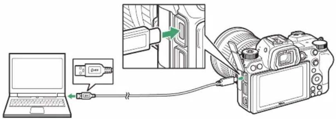 NIKON Z 7II - Připojení k počítačům přes USB - 1
